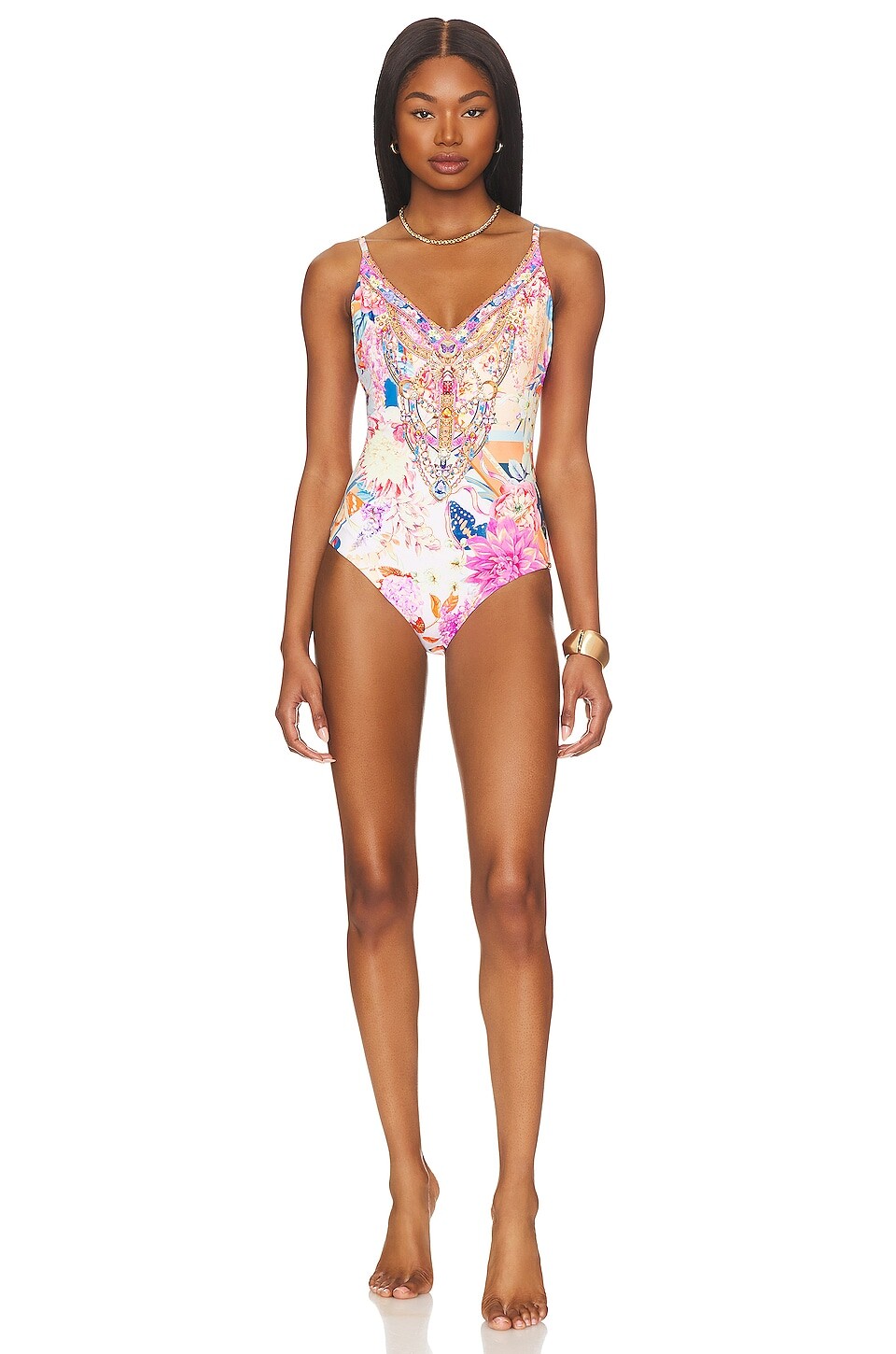 

Купальник Camilla V Neck Underwire, цвет MEET ME IN THE GARDEN