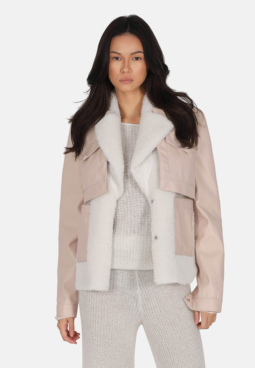 

Куртка из искусственной кожи OW Collection, Серый