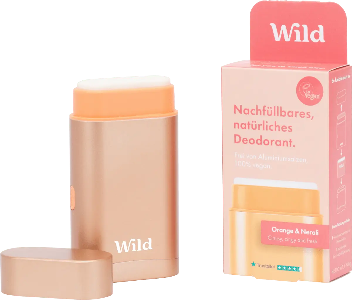 

Дезодорант-карандаш оранжевый Нероли + запасной пакет 40г Wild
