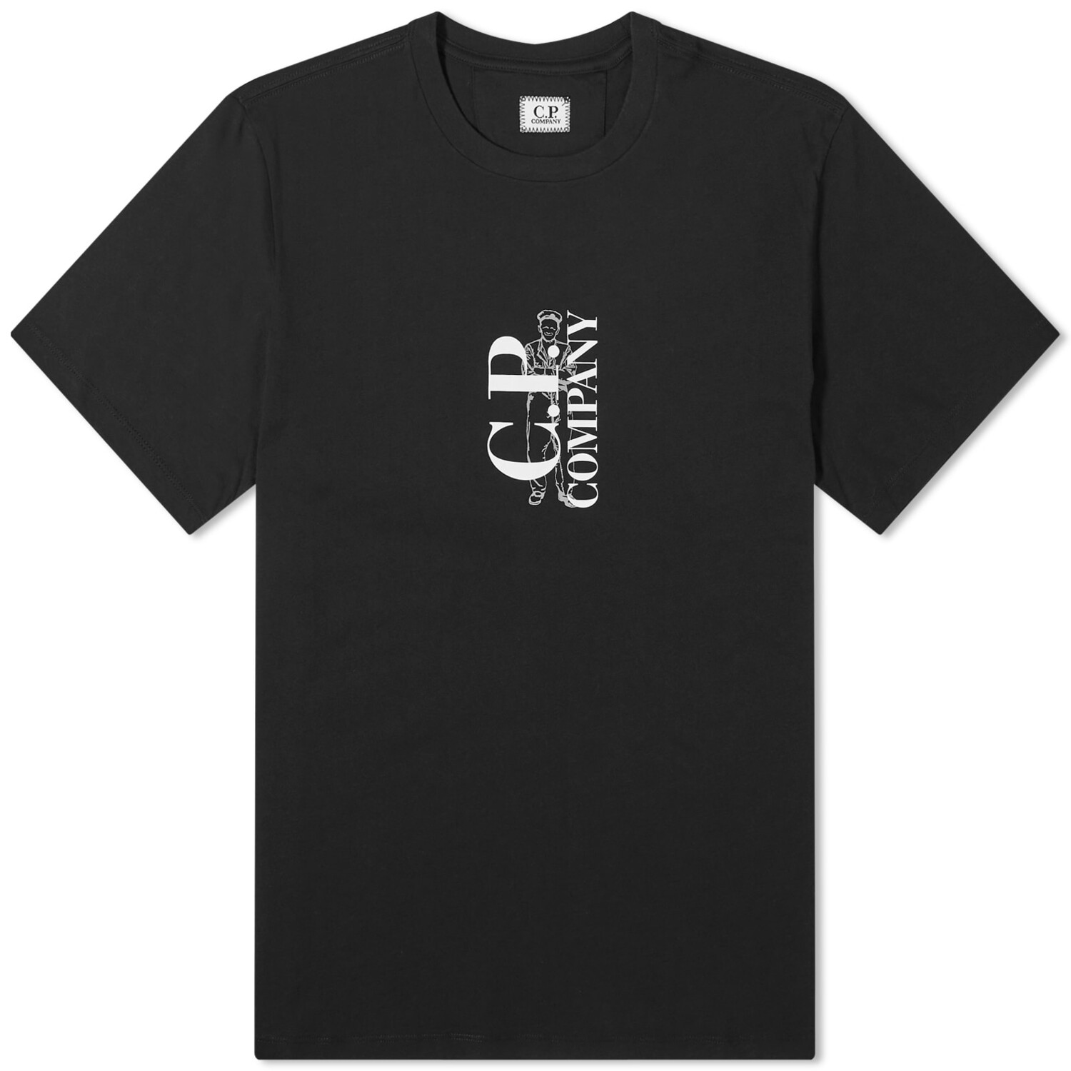 

Футболка C.P. Company Sailor Logo T-Shirt, черный