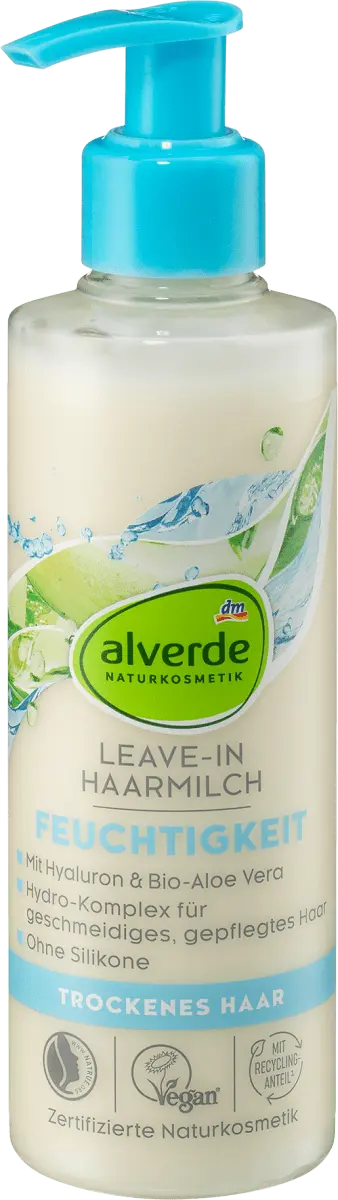 

Молочко для волос Moisture Aloe Vera Гиалуроновая кислота 200 мл alverde NATURKOSMETIK