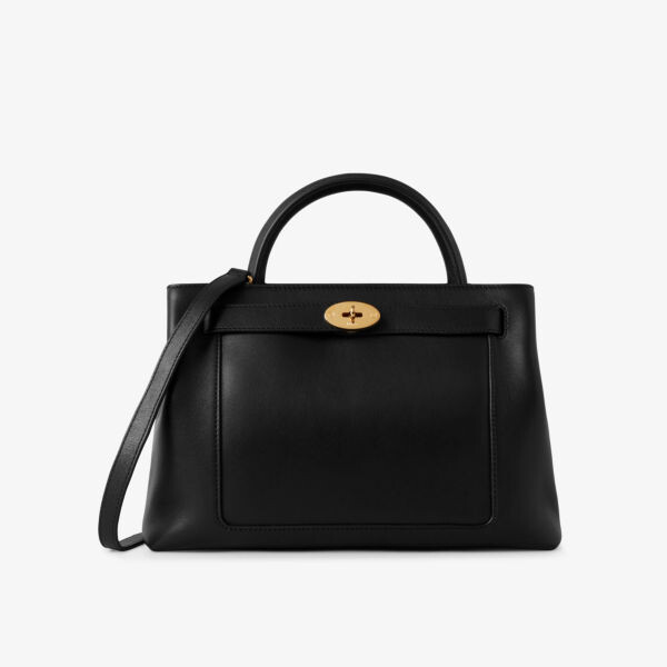 

Islington средняя кожаная сумка через плечо Mulberry, черный