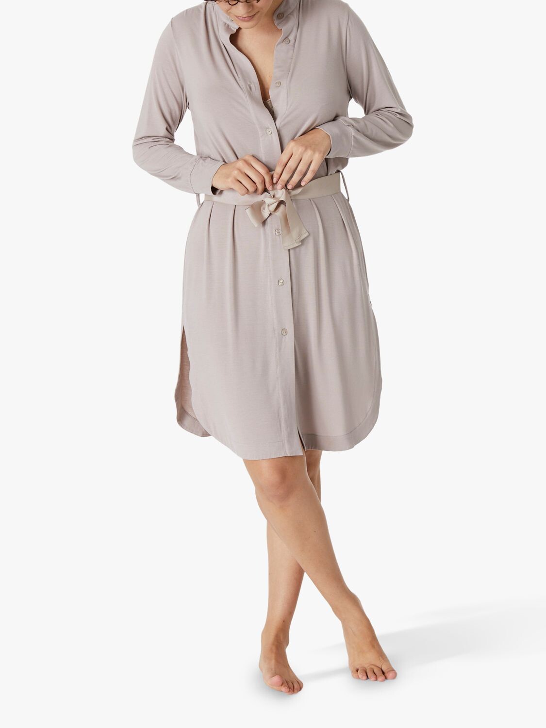 

Рубашка-бойфренд Maison Lejaby Cosiness Loungewear, Argent Fume