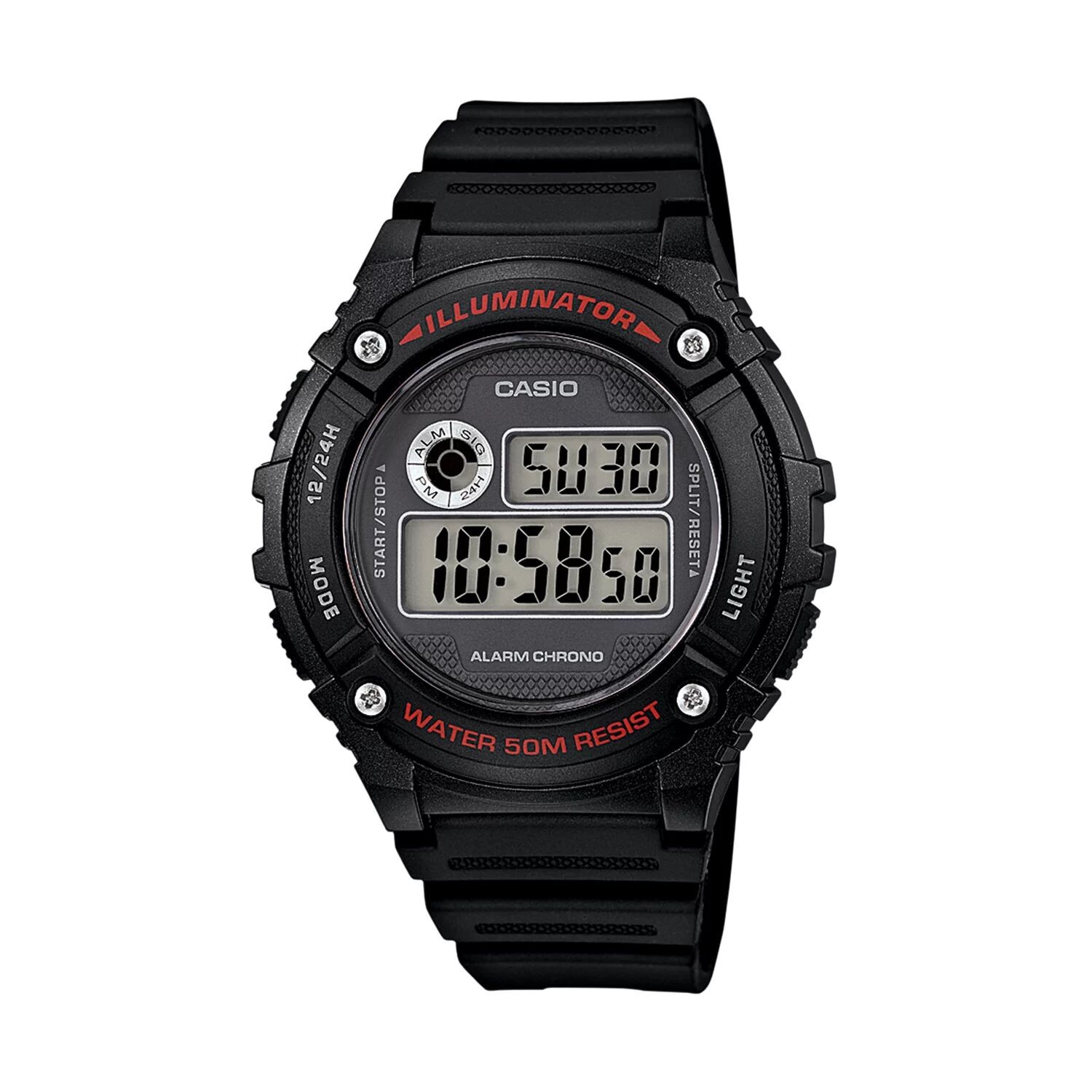 

Мужские часы с панелью и цифровыми солнечными батарейками, Черные Casio, черный