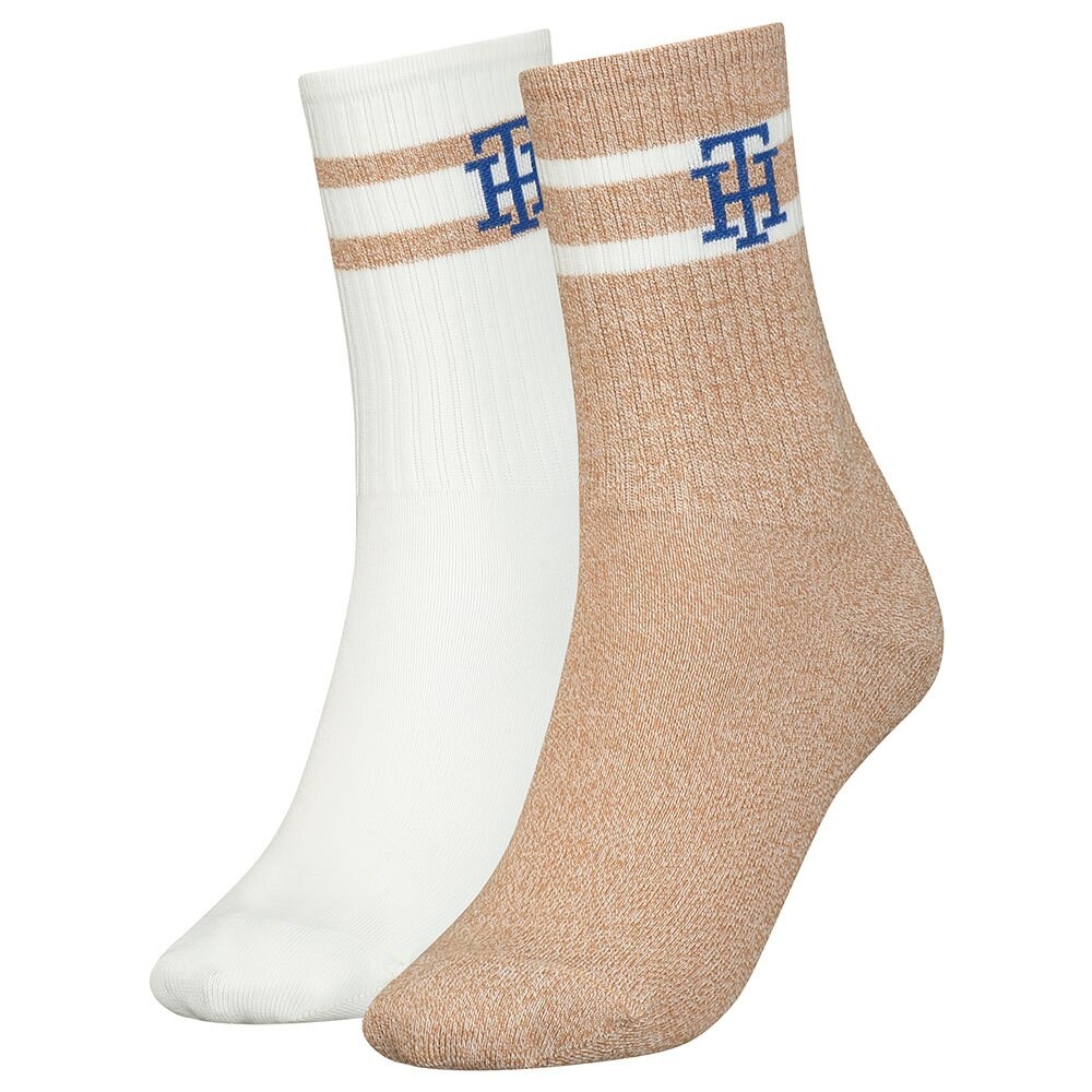 

Носки Tommy Hilfiger Rib Monogram Crew 2 шт, разноцветный