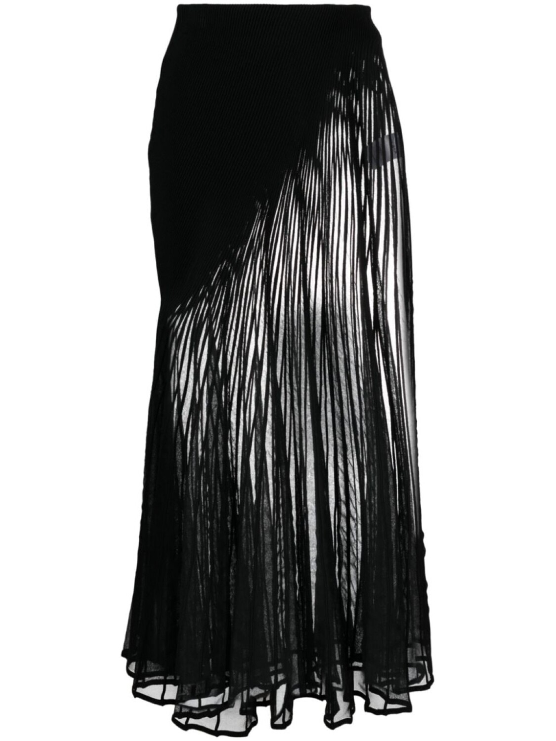 

Alaïa юбка макси Twisted, черный