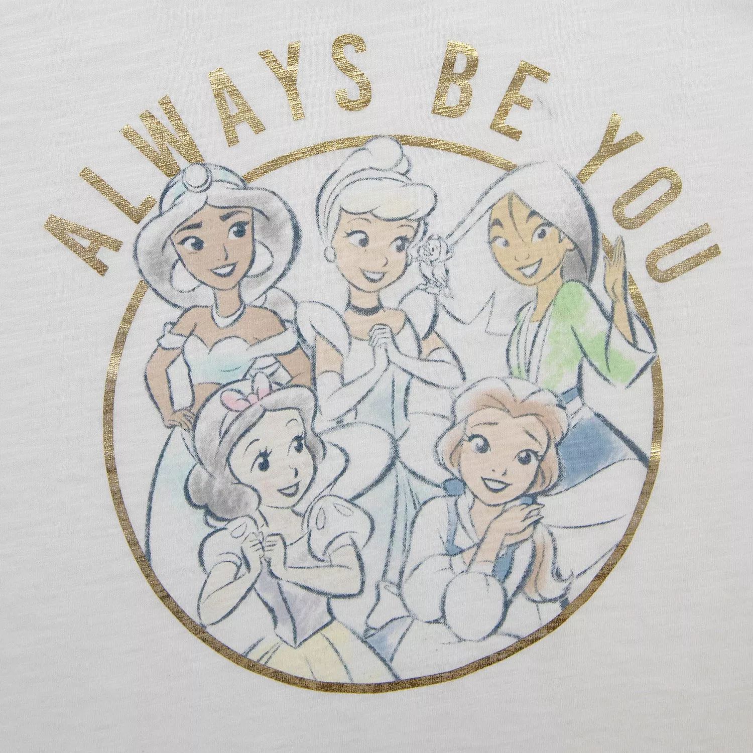 

Футболка с рисунком «Принцессы Диснея» для девочек 7–16 лет Always Be You Disney