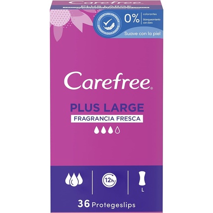 Carefree Plus Large Fresh 36 шт., 140 г ежедневные салфетки carefree plus large fresh ароматизированные 20 шт