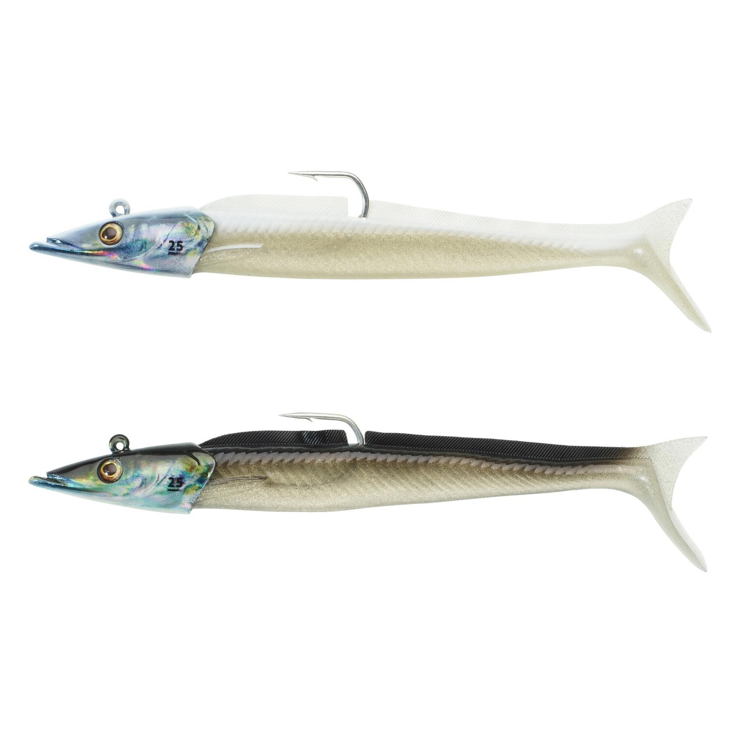 

Мягкая приманка Decathlon Sand Eel Shad Combo Eelo 150 25 Caperlan, белый
