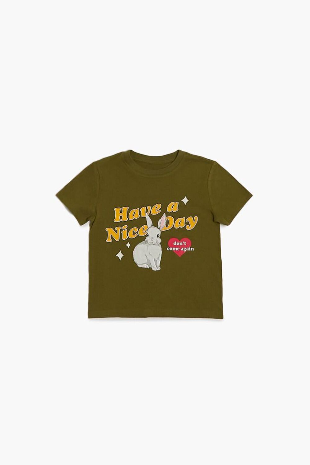 

Футболка с рисунком Girls Have a Nice Day Forever 21, оливковый