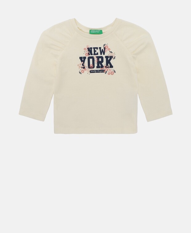 

Топ с длинными рукавами United Colors of Benetton, естественный