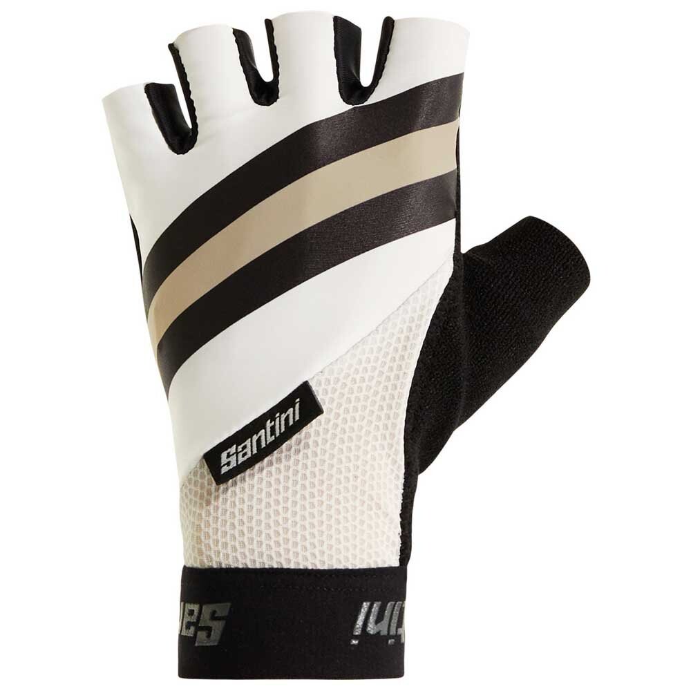 

Короткие перчатки Santini Bengal Short Gloves, белый
