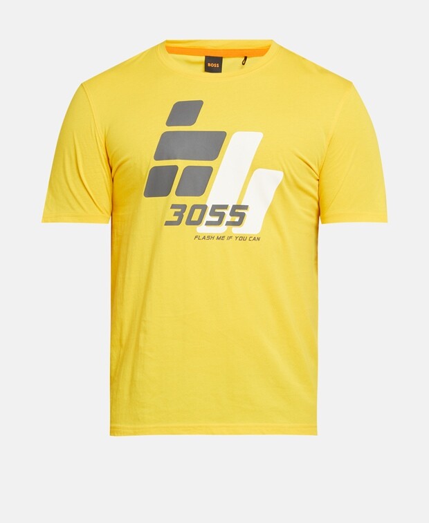 

Футболка Boss Orange, светло-желтого