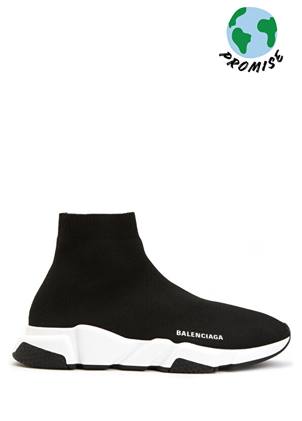 

Черные мужские кроссовки speed с детализированным логотипом Balenciaga, Черный