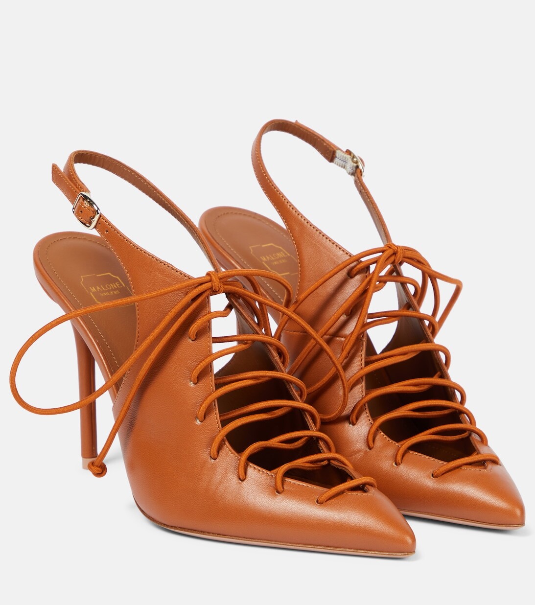 

Туфли Alessandra с ремешком на пятке Malone Souliers, коричневый