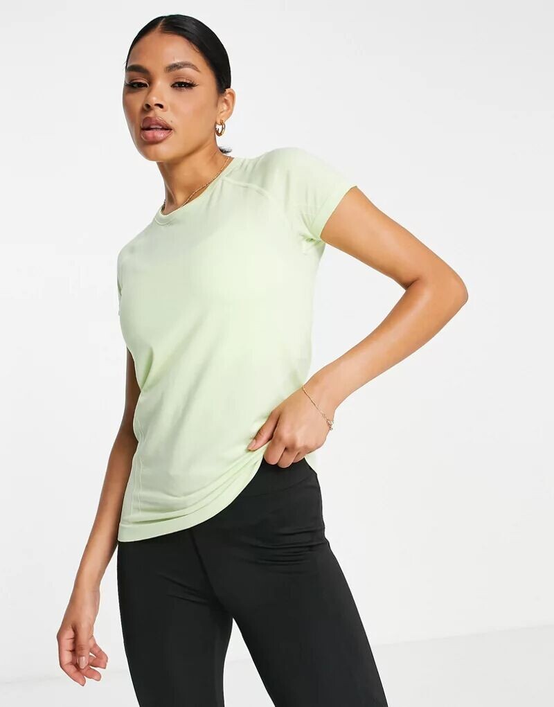 

Бесшовная футболка с короткими рукавами ASOS, Зеленый