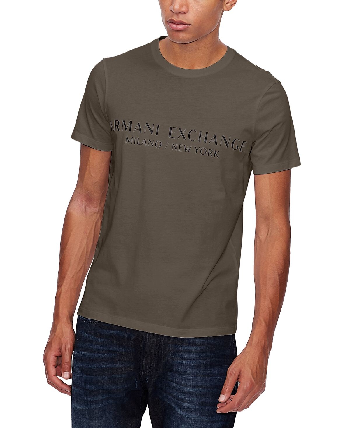 

Мужская футболка с логотипом Milano/New York Armani Exchange