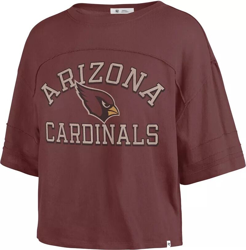 

Женская красная укороченная футболка с полумесяцем '47 Arizona Cardinals