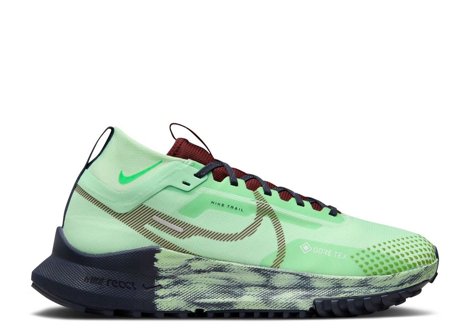 

Кроссовки Nike Wmns React Pegasus Trail 4 Gore-Tex 'Vapor Green Dark Thunder Blue', зеленый