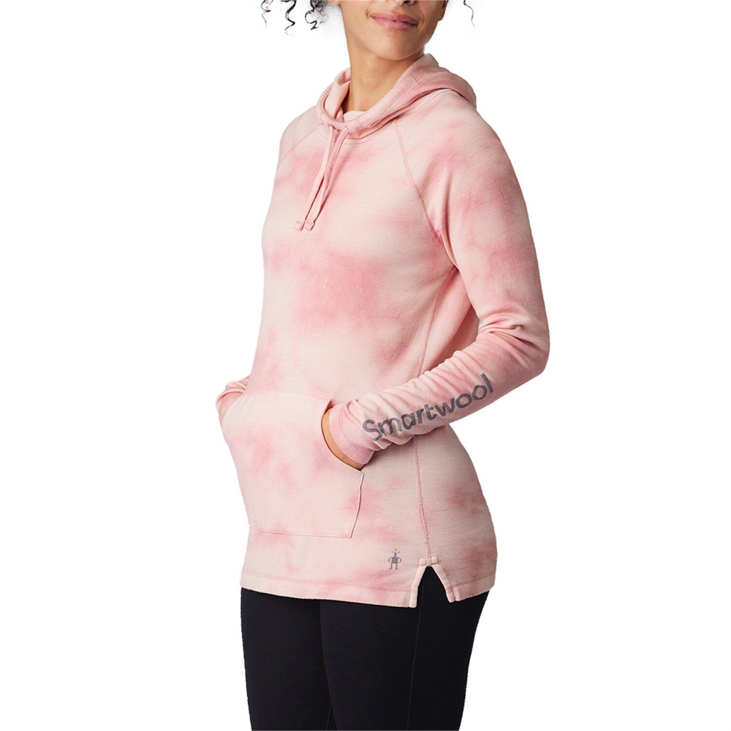 

Худи Smartwool Thermal Plant-Based Dye Merino Logo, цвет Rose Marble Wash
