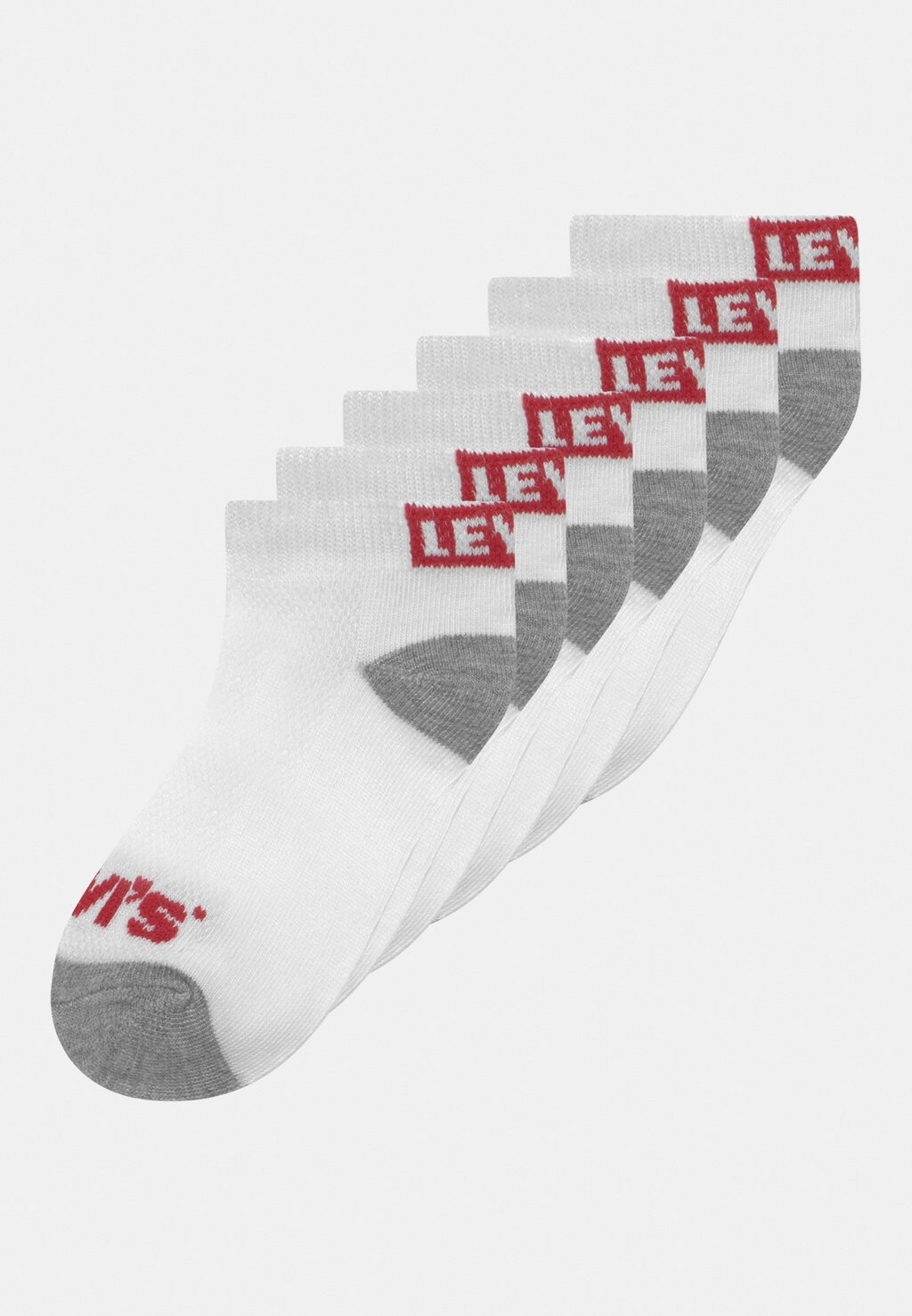 

Носки Low Cut 6 Pack Unisex Levi's, белый
