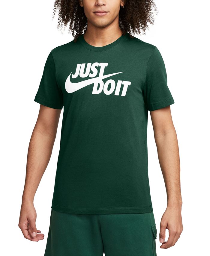 Мужская спортивная одежда Футболка Just Do It Nike, зеленый