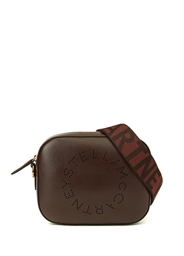 

Маленькая коричневая женская сумка с логотипом stella camera Stella McCartney