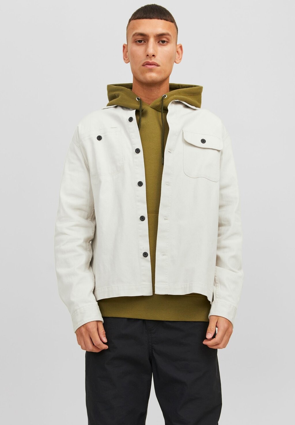 

Куртка межсезонная JCOCLASSIC BEN OVERSHIRT Jack & Jones, лунный луч