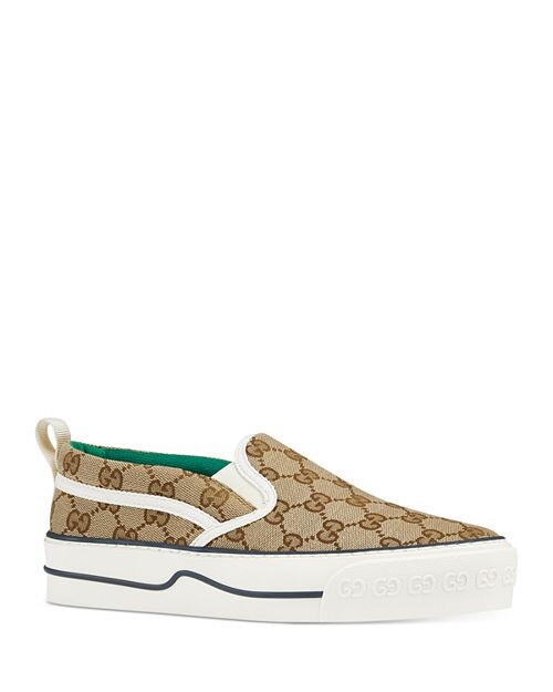 

Женские теннисные слипоны 1977 года Gucci, цвет Tan/Beige