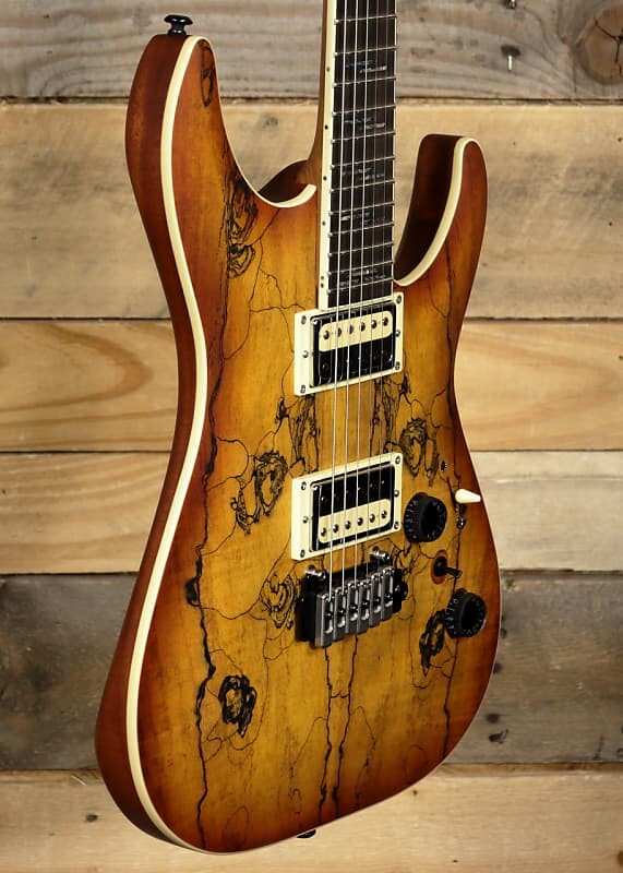 

Электрогитара Schecter C-1 Exotic Spalted Maple Electric Guitar Satin Natural Vintage Burst