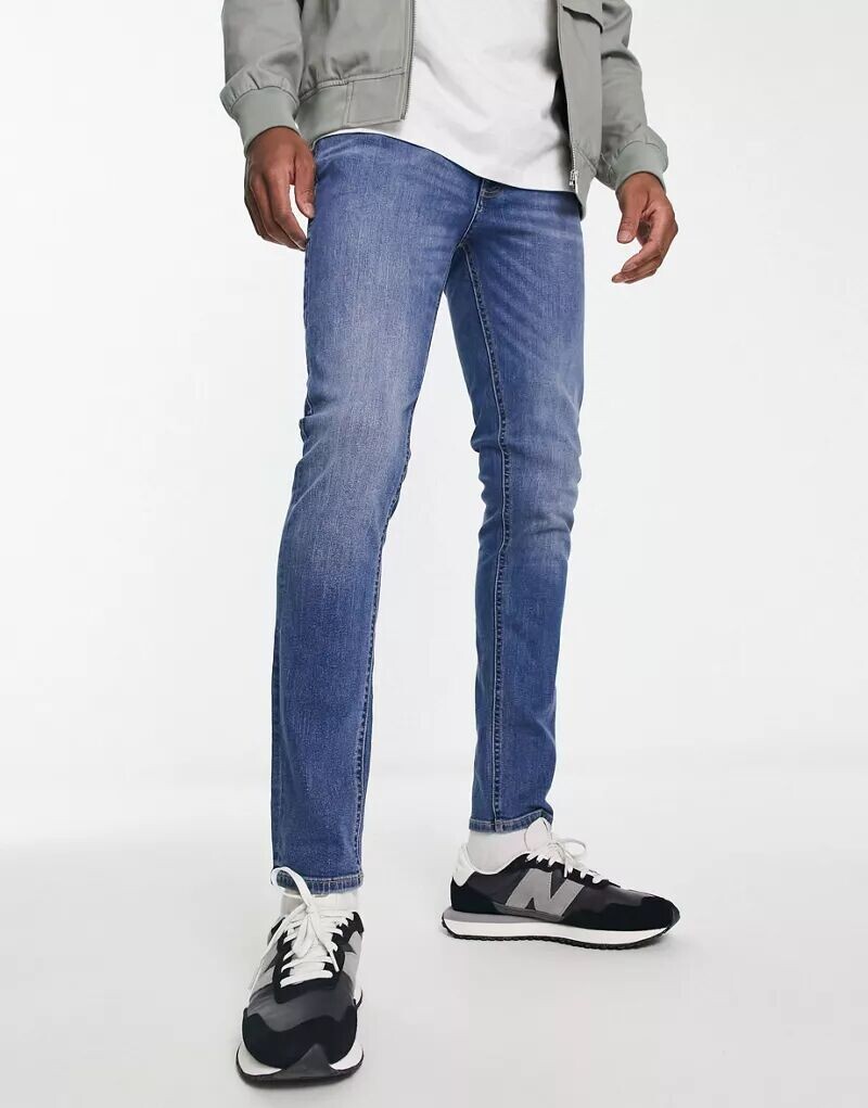 

Синие джинсы скинни Jack & Jones Intelligence Liam