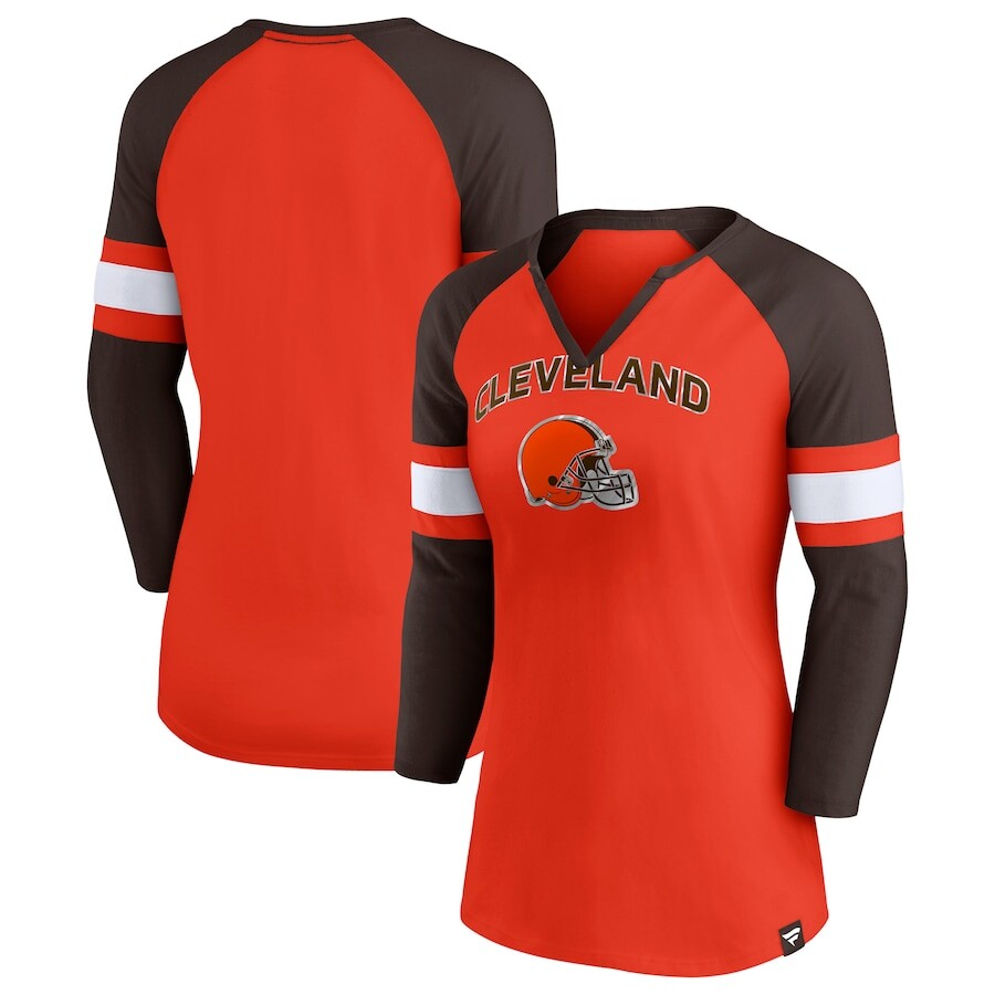 

Футболка с длинным рукавом Fanatics Branded Cleveland Browns, оранжевый