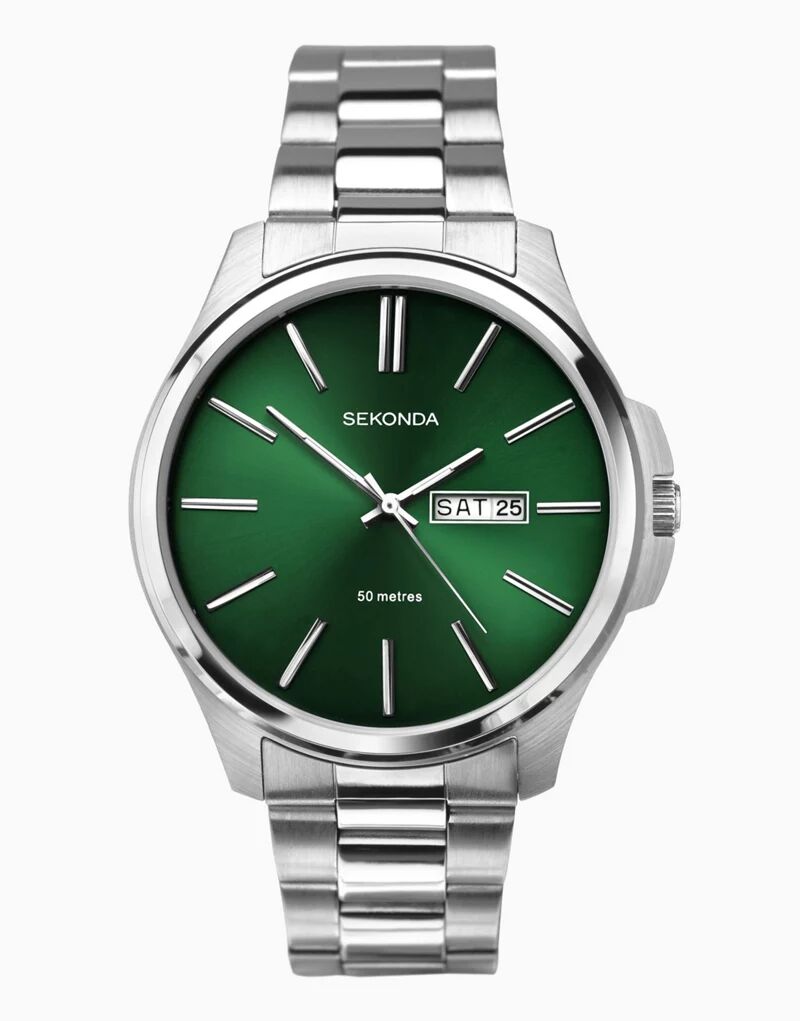 Зеленые аналоговые мужские часы Sekonda цена и фото