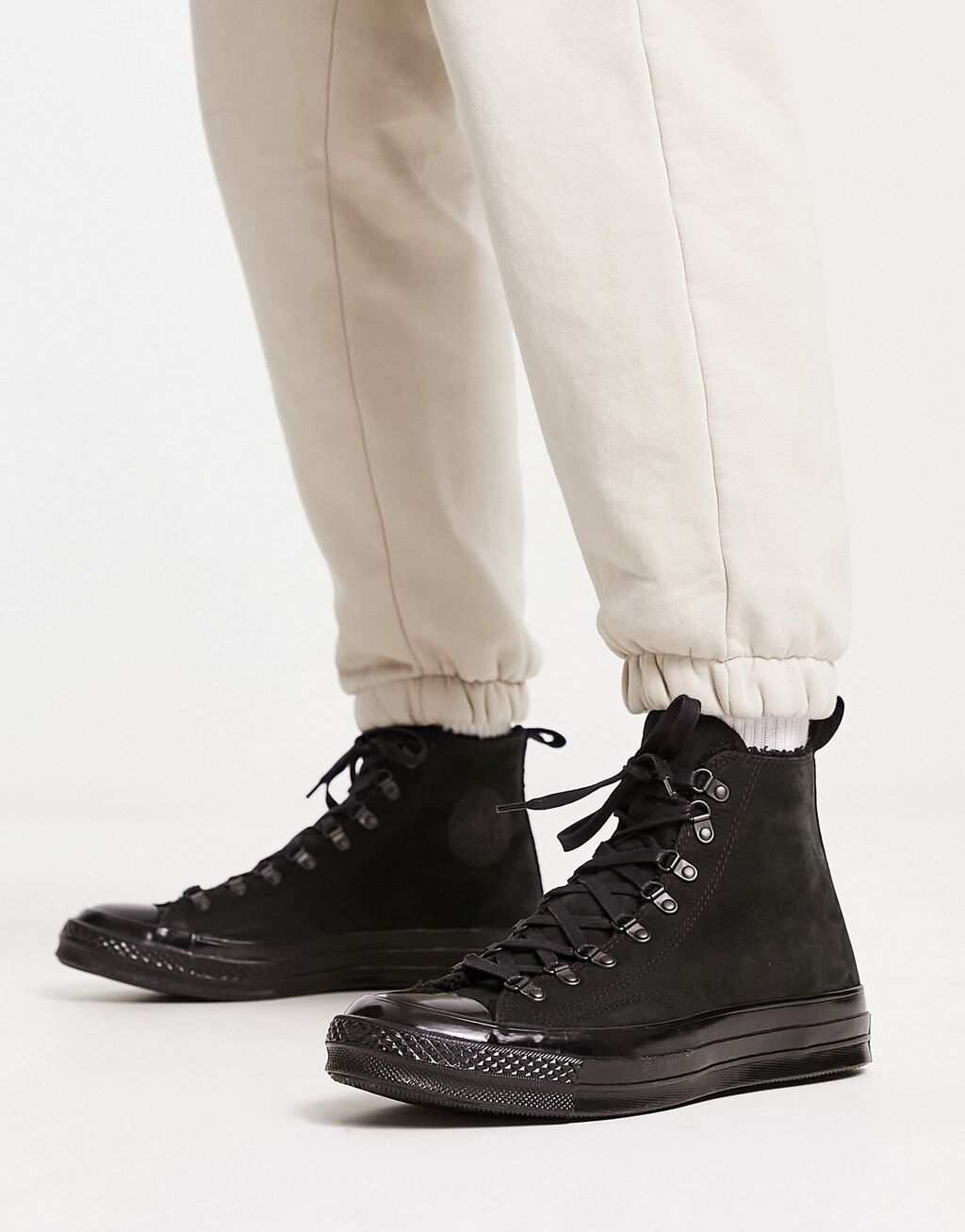 

Черные кроссовки Converse Chuck 70 Hi с деталями для походов, Черный