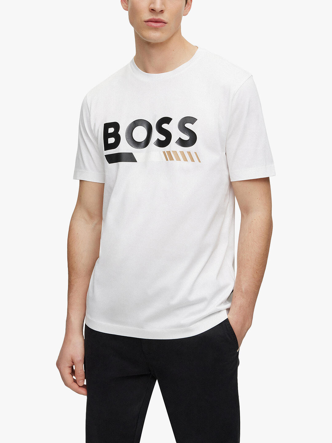 

Футболка BOSS Tiburt 410, белая, Белый