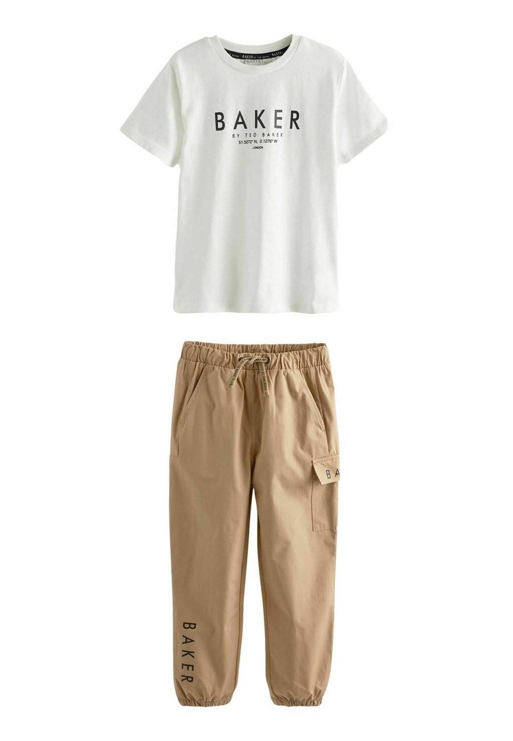 

Брюки-карго SET REGULAR FIT Baker by Ted Baker, цвет stone