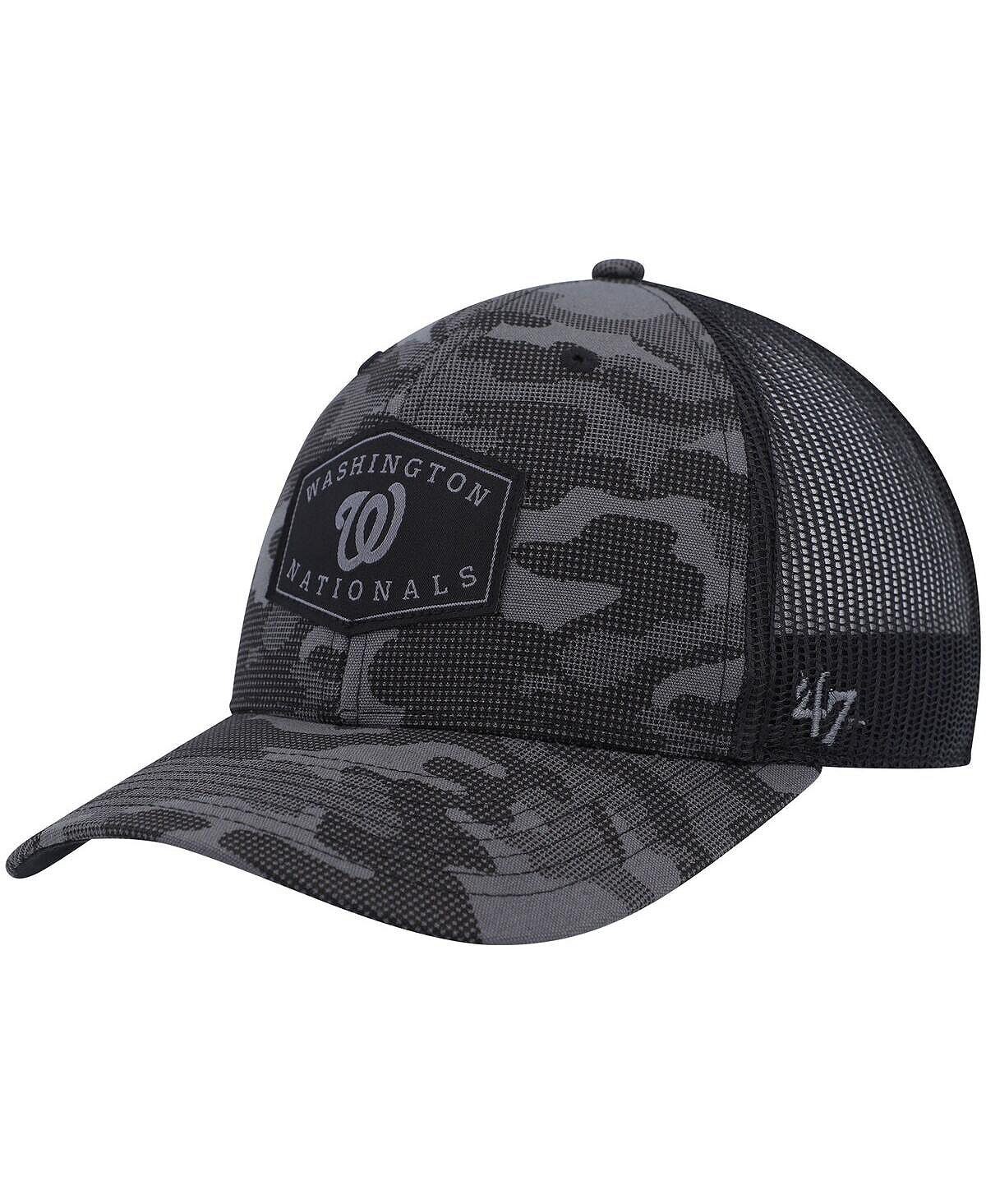 

Мужская темно-серая кепка '47 Washington Nationals с камуфляжным принтом Convoy Trucker Snapback '47 Brand