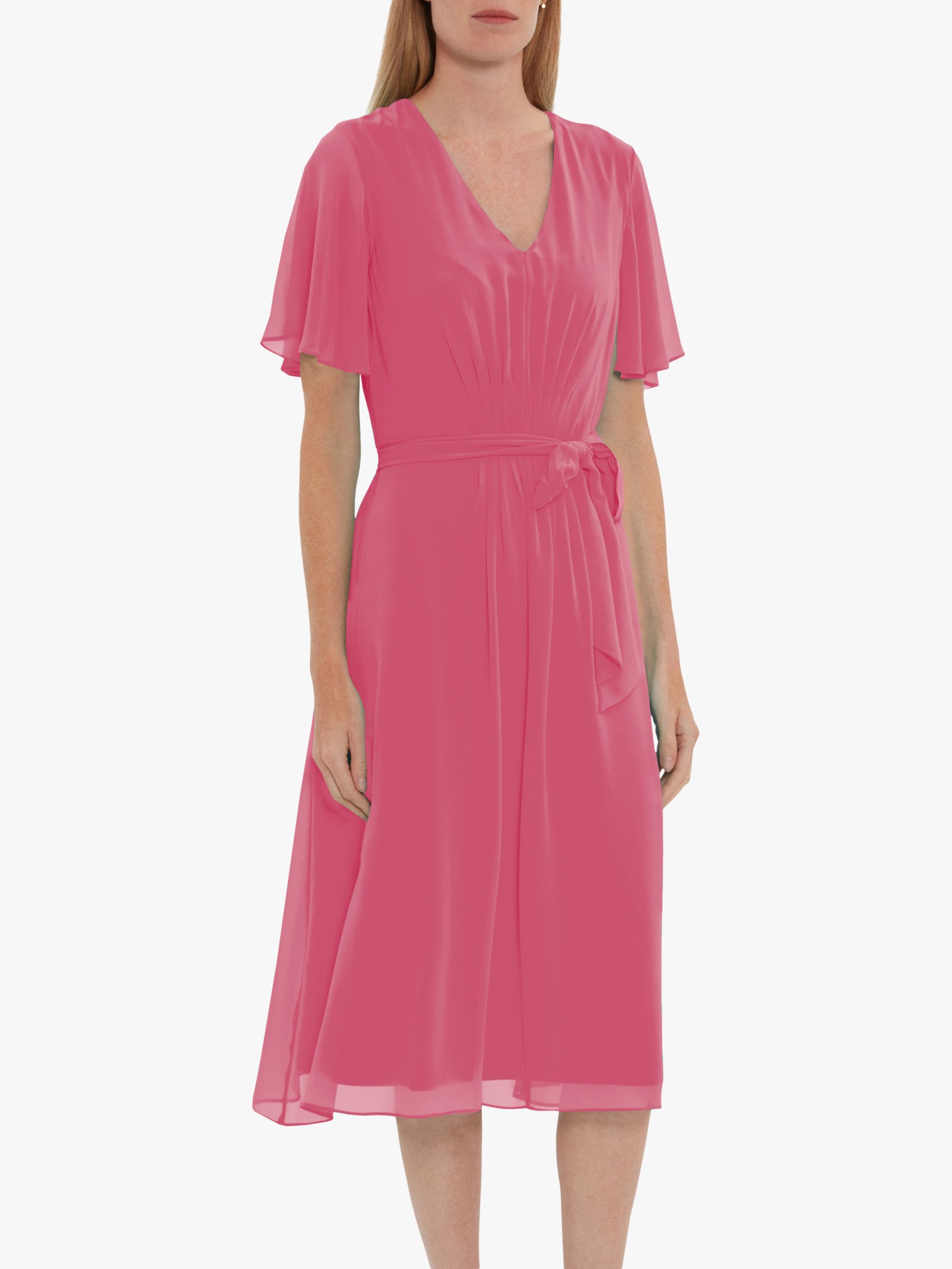 цена Шифоновое платье Gina Bacconi Lizelle, розовое