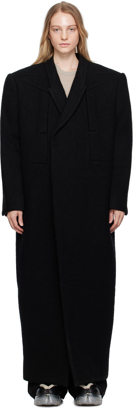 

Черное пальто Jumbo Tatlin Rick Owens, Черный