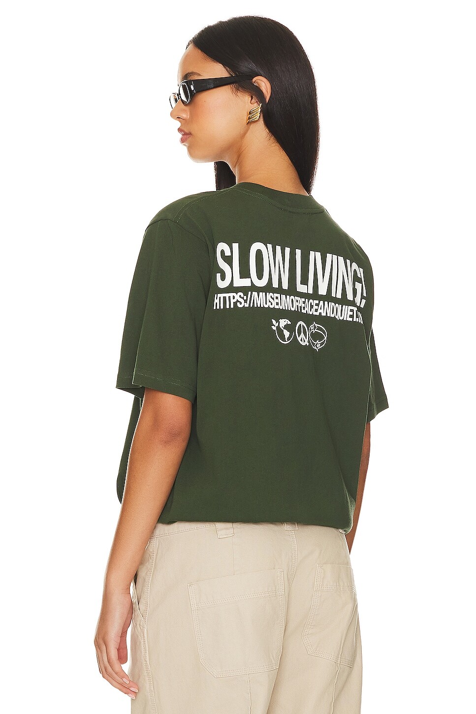 

Футболка Museum of Peace and Quiet Slow Living T-shirt, цвет Forest