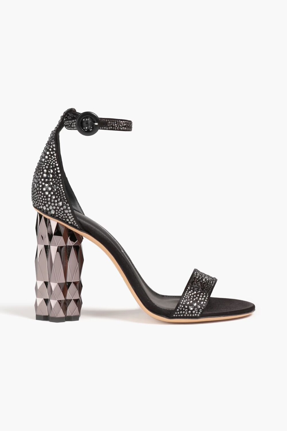 

Кожаные сандалии Azalea с кристаллами Ferragamo, черный