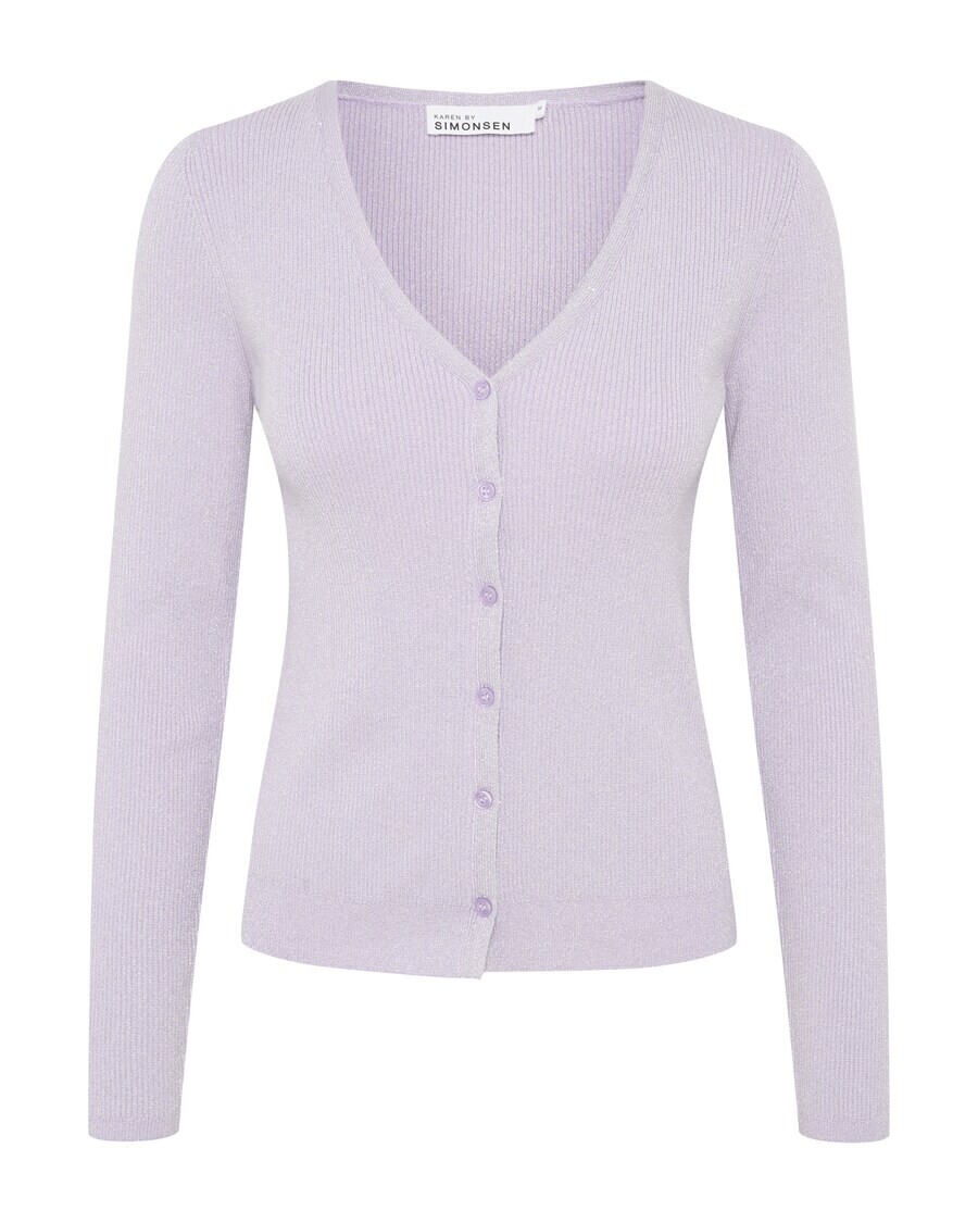 

Кардиган KAREN BY SIMONSEN Knit Cardigan Opeya, пастельно-фиолетовый