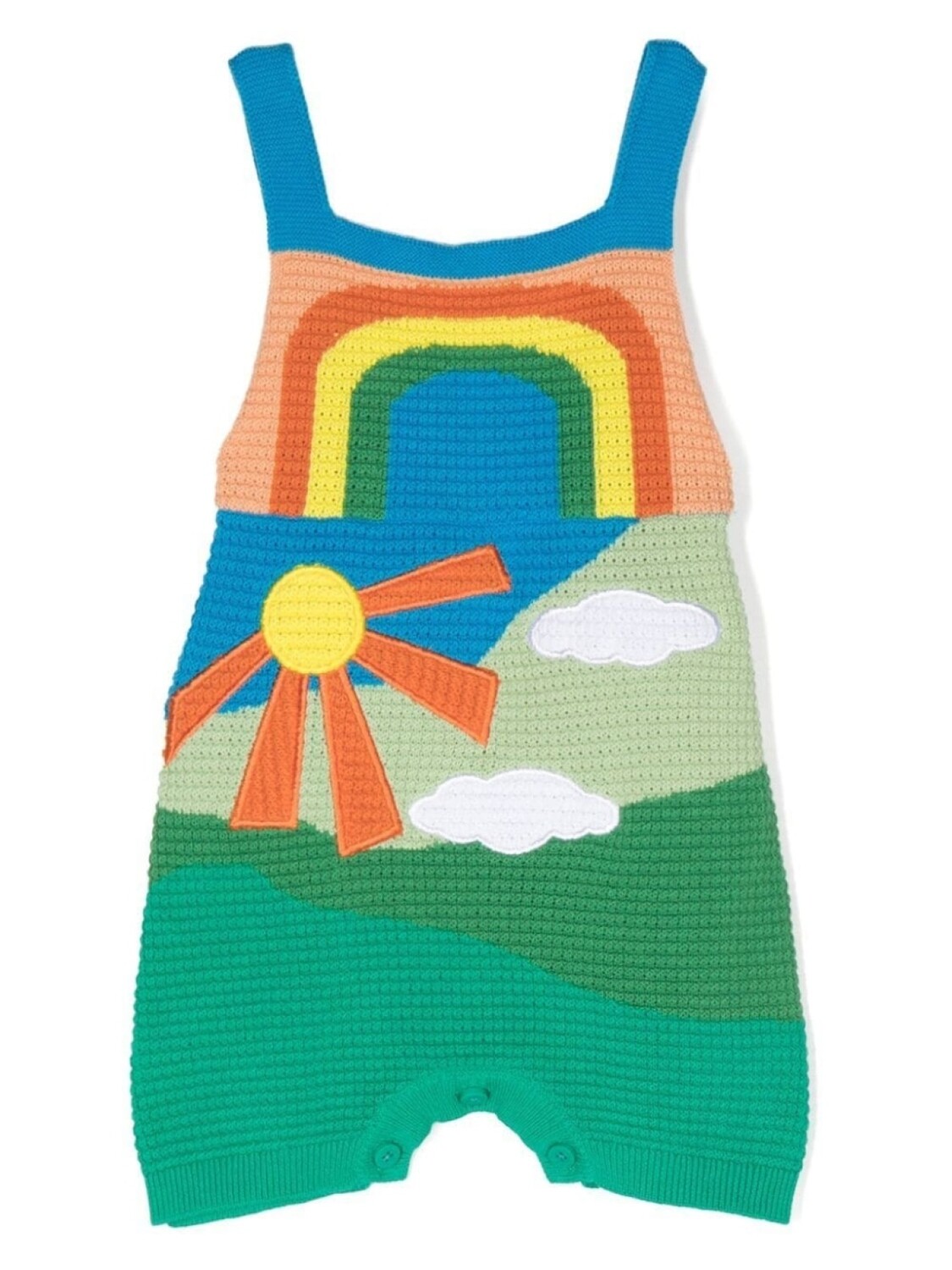 

Stella McCartney Kids боди с графичным принтом, синий