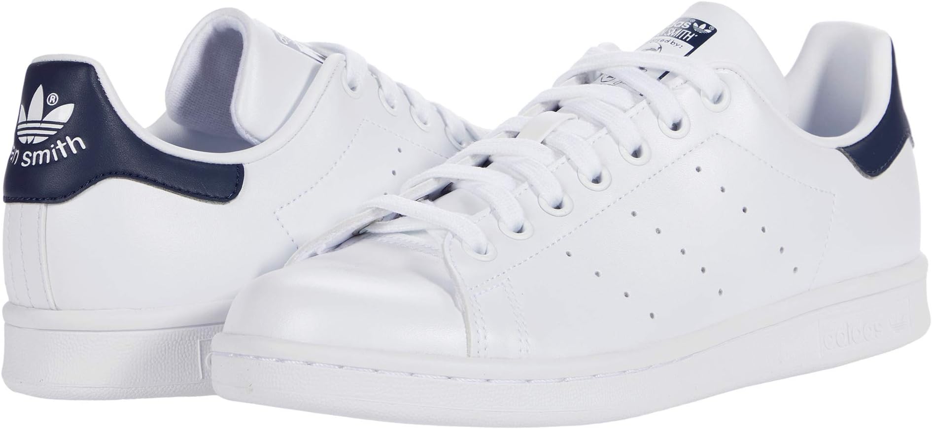 Кроссовки Stan Smith adidas, цвет Footwear White/Collegiate Navy/Footwear White