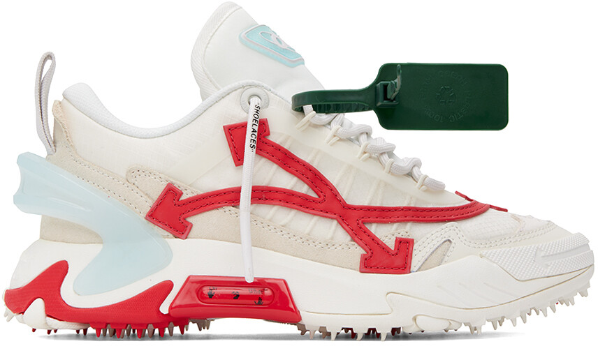 

Off-White Бело-красные кроссовки Odsy 2000