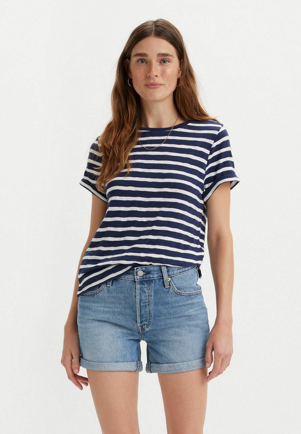 

Футболка с принтом Margot Captain Levi's, цвет captain stripe peaco