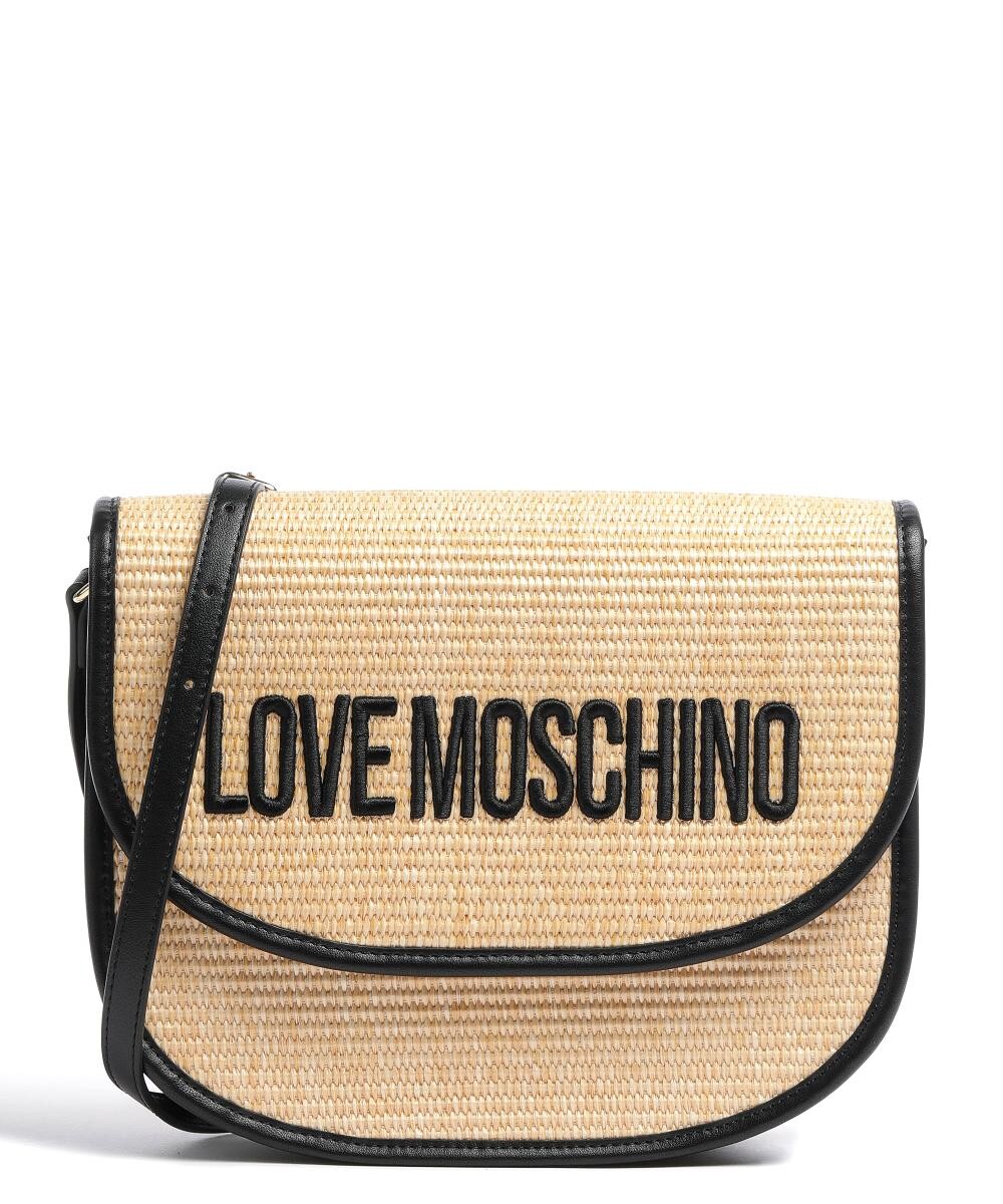 

Сумка через плечо Madame нейлон, хлопок Love Moschino, бежевый