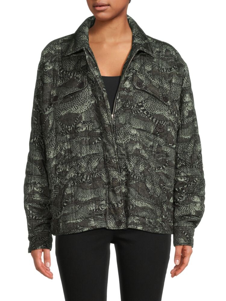 

Куртка с животным принтом Kenzo, цвет Tea Green