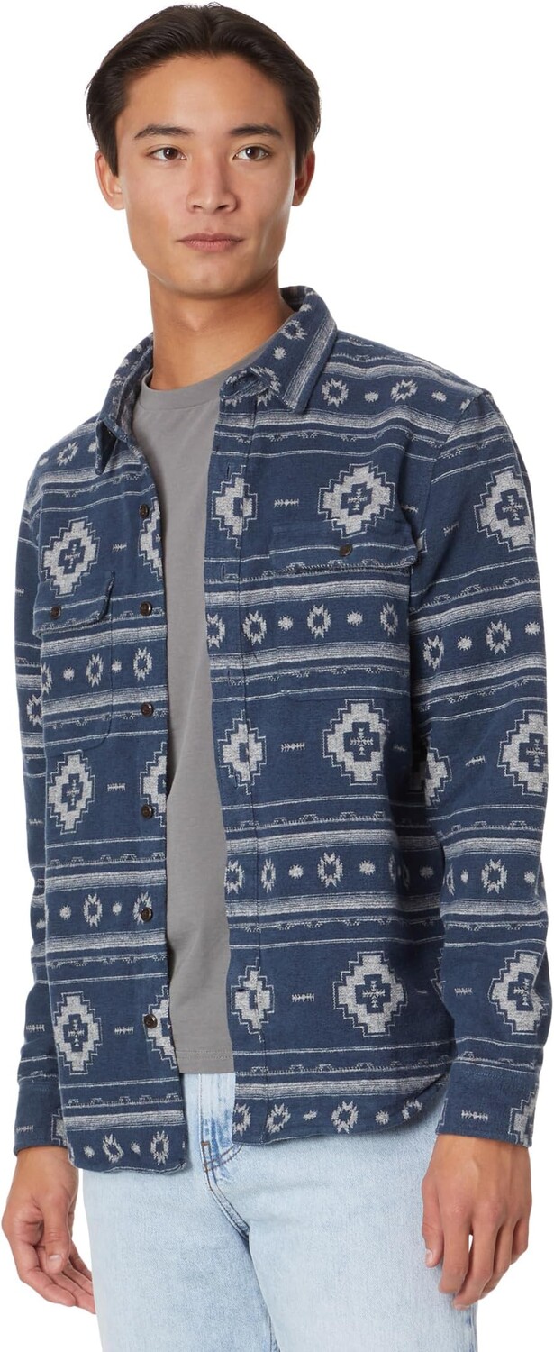 

Жаккардовая рубашка с длинным рукавом для спецодежды Lucky Brand, цвет Blue Grey