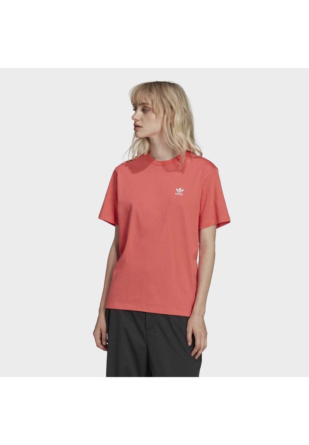 

Футболка с принтом adidas Originals, красный
